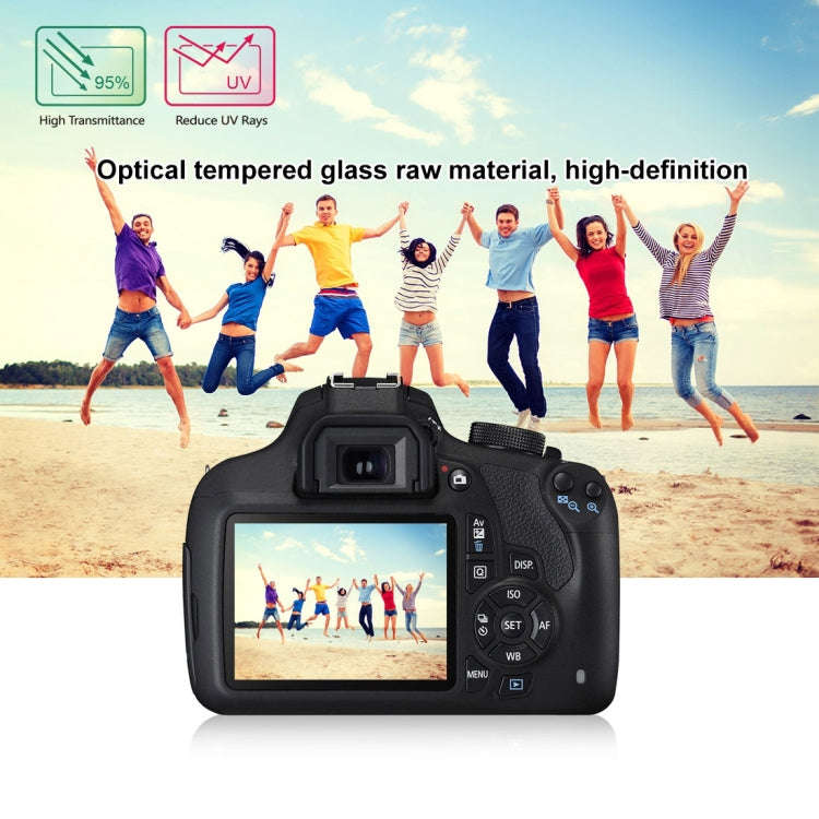 PULUZ 2.5D 9H Tempered Glass Film for Canon 1200D (KISS X70), Compatible with Canon 1100D / 1300D...