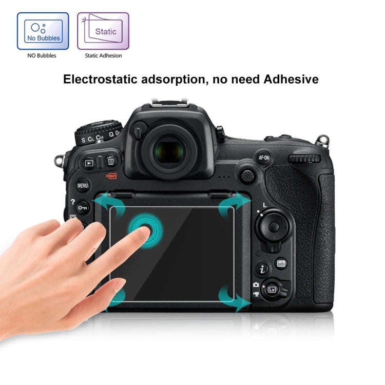 PULUZ 2.5D 9H Tempered Glass Film for Nikon D7100, Compatible with Nikon D5 / D500 / D7100 / D610...
