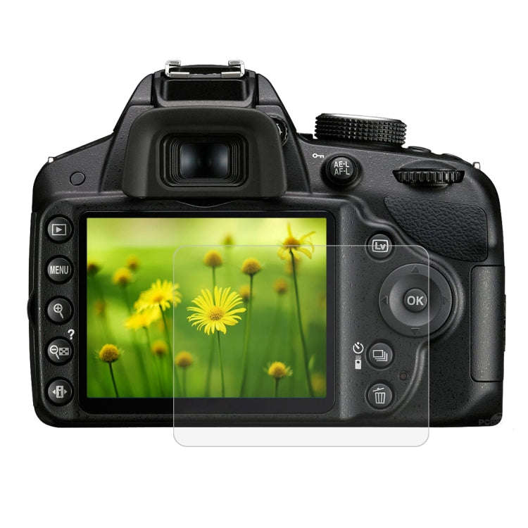 PULUZ 2.5D 9H Tempered Glass Film for Nikon D3200, Compatible with D3500 / D3100 /  D3300 / D3400...