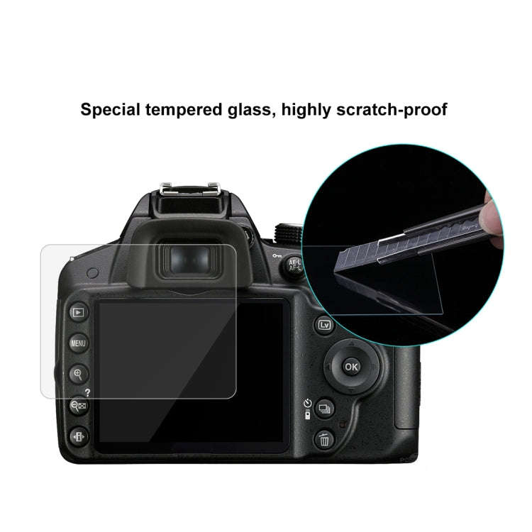 PULUZ 2.5D 9H Tempered Glass Film for Nikon D3200, Compatible with D3500 / D3100 /  D3300 / D3400...