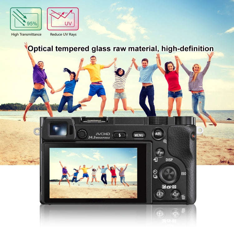 PULUZ 2.5D 9H Tempered Glass Film for Sony A6000, Compatible with Sony A6700 / A6500 / A5100 / 61...