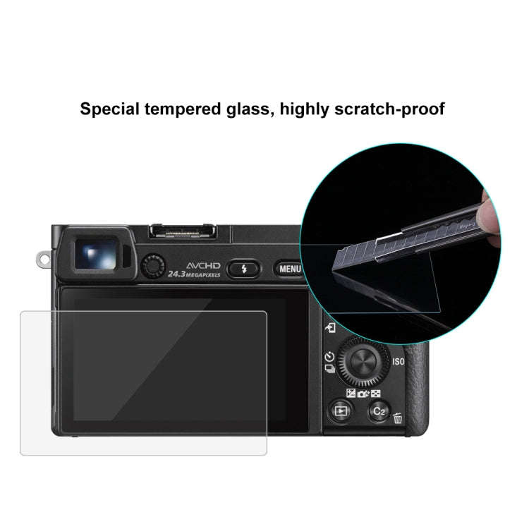 PULUZ 2.5D 9H Tempered Glass Film for Sony A6000, Compatible with Sony A6700 / A6500 / A5100 / 61...