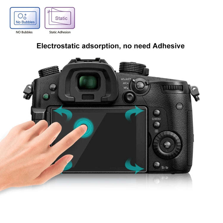 PULUZ 2.5D 9H Tempered Glass Film for Panasonic GH5 / GH5S , Compatible with Canon EOS M3 / M5 / ...
