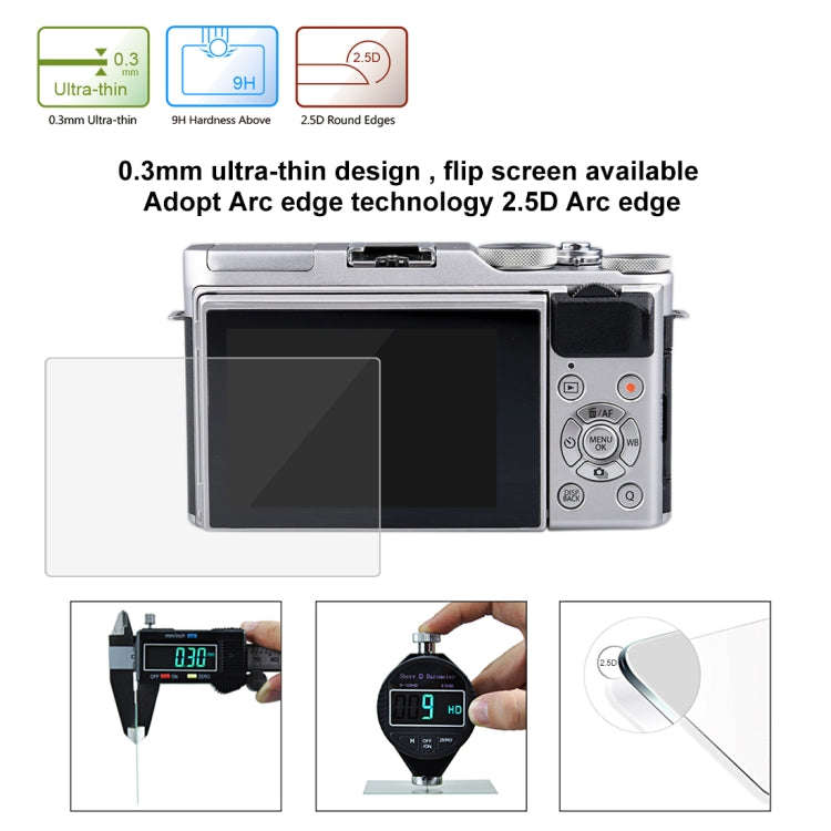 PULUZ 2.5D 9H Tempered Glass Film for Fujifilm X-A3, Compatible with Fujifilm X-T1 / X-T2 / X-A5 ...