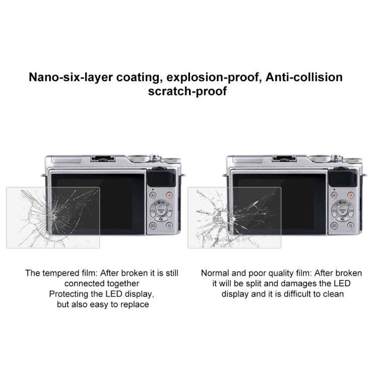 PULUZ 2.5D 9H Tempered Glass Film for Fujifilm X-A3, Compatible with Fujifilm X-T1 / X-T2 / X-A5 ...