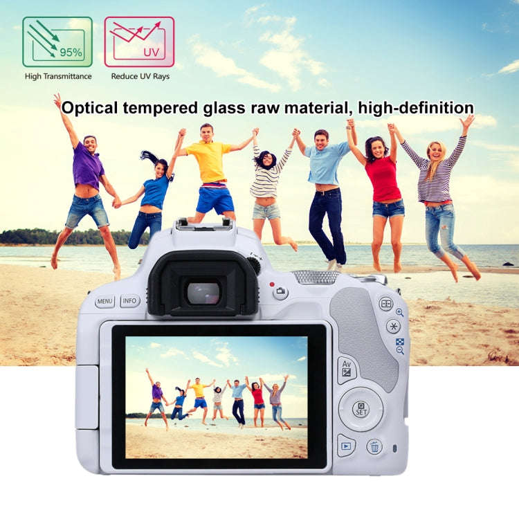 PULUZ 2.5D 9H Tempered Glass Film for Canon EOS 200D / 200D II, Compatible with Canon KISS X9 / E...