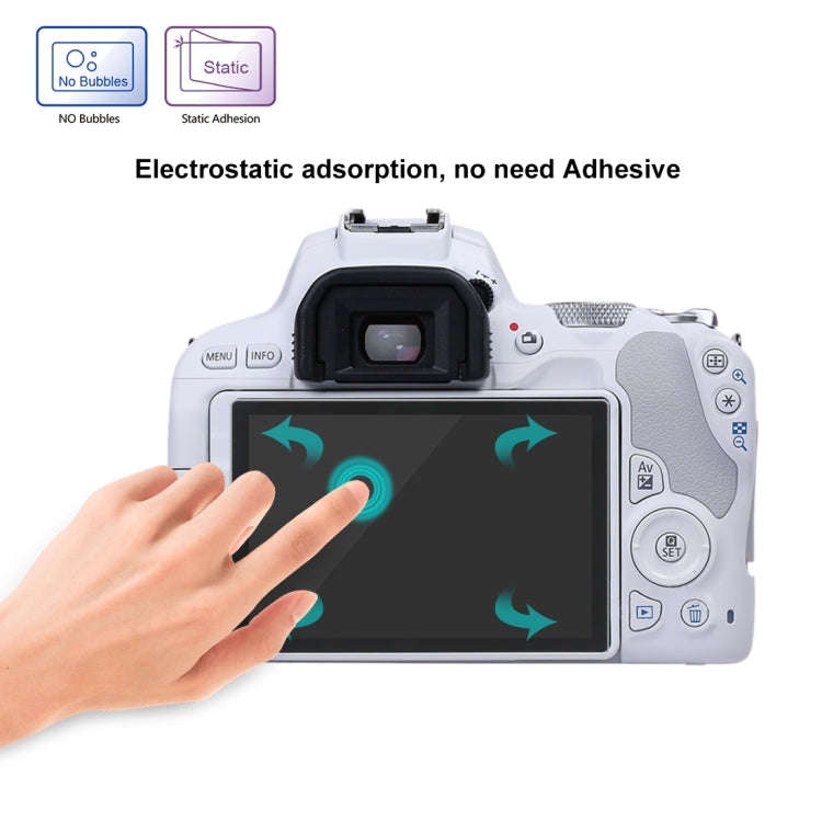 PULUZ 2.5D 9H Tempered Glass Film for Canon EOS 200D / 200D II, Compatible with Canon KISS X9 / E...