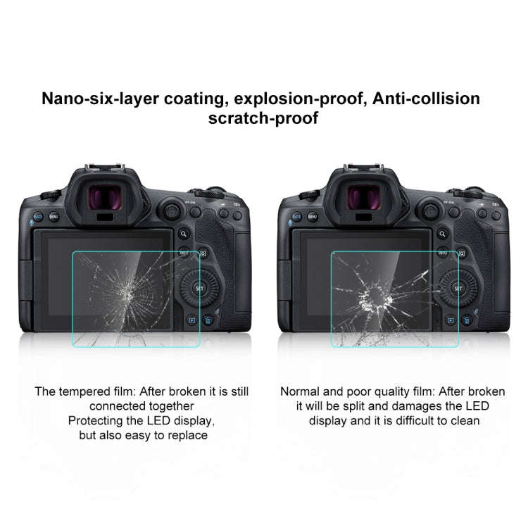 PULUZ 2.5D 9H Tempered Glass Film for Canon EOS R5 / EOS R5C