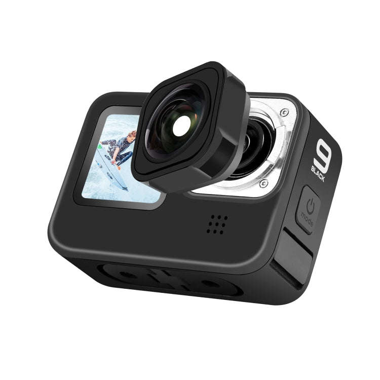 PULUZ Max Lens Mod Wide Angle Lens for GoPro Hero13 Black / Hero12 Black / Hero11 Black / HERO10 ...