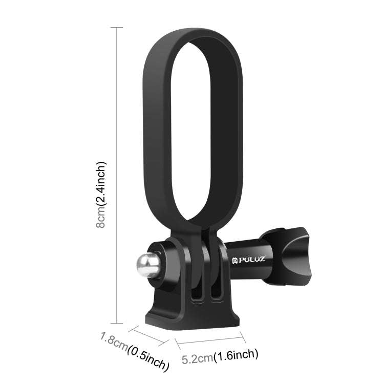 PULUZ Plastic Protective Frame Mount Cage with Tripod Base Adapter for Insta360 GO 2(Black)