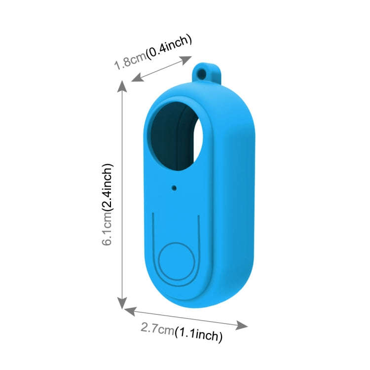 PULUZ Silicone Protective Case with Lens Cover for Insta360 GO 2(Blue)