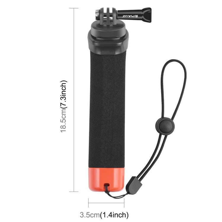 PULUZ Floating Foam Hand Grip Buoyancy Rods with Strap & Quick-release Base for GoPro, Insta360, ...