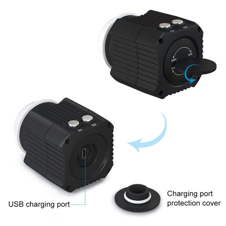 PULUZ 60m Underwater LED Photography Fill Light 7.4V/1100mAh Diving Light for GoPro, Insta360, DJ...