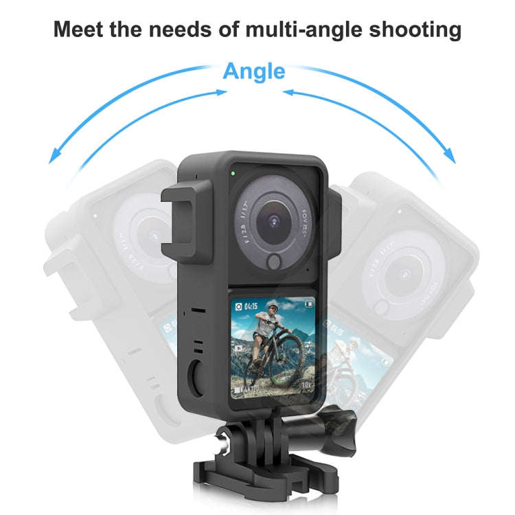 PULUZ ABS Protective Frame Cage with Dual Cold Shoes for DJI Action 2 (Black)