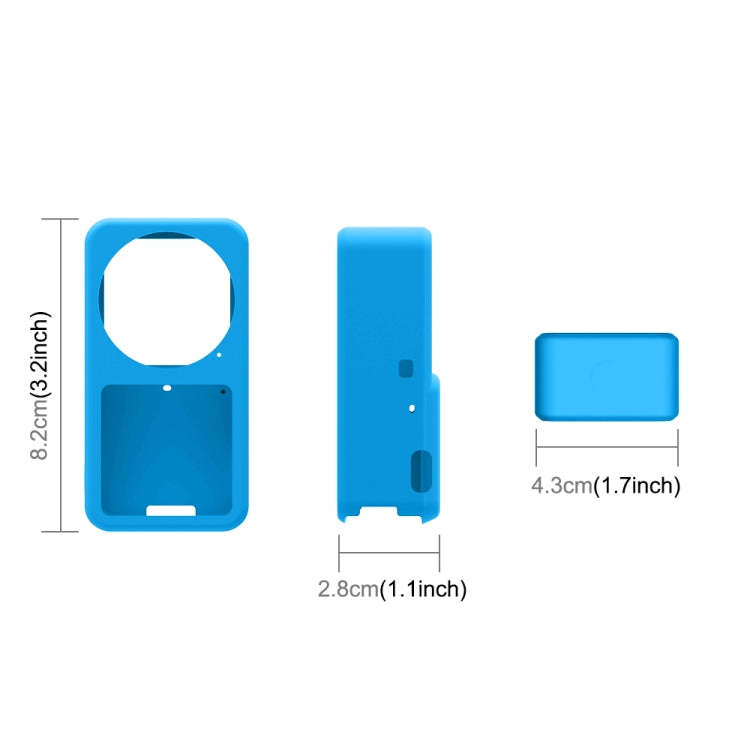PULUZ Silicone Protective Case for DJI Action 2(Blue)
