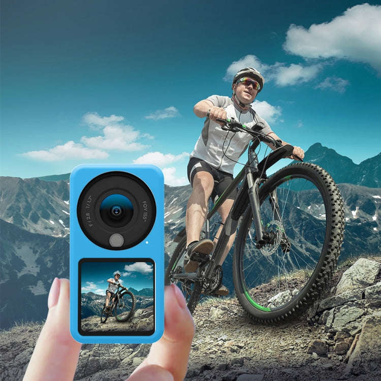 PULUZ Silicone Protective Case for DJI Action 2(Blue)