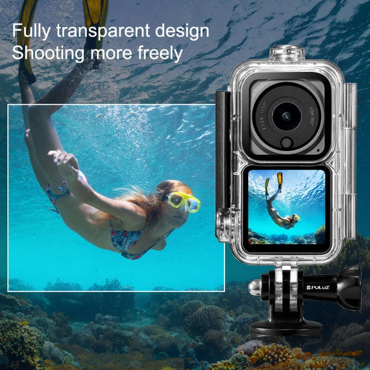 PULUZ 60m Waterproof Housing Diving Case for DJI Action 2 Camera Unit / Action 2 Power Combo / Ac...