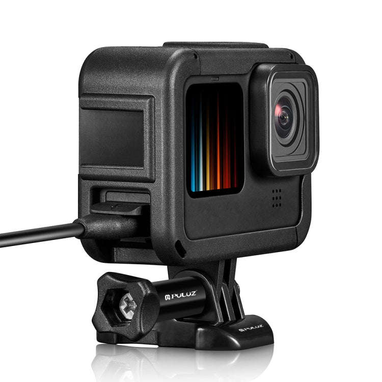 PULUZ Chargeable PA Frame Mount Cage with Cold Shoe Base Slot for GoPro HERO13 Black /12 Black /1...
