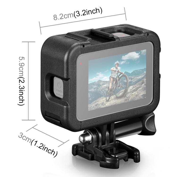 PULUZ Frame Expansion PA Cage with Side Interface Cover for GoPro HERO13 Black /12 Black /11 Blac...