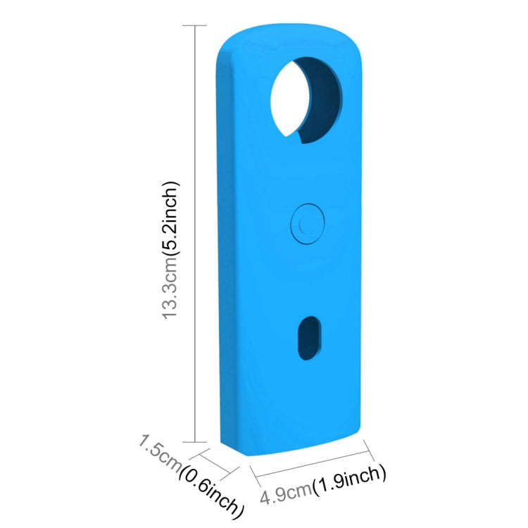 PULUZ Silicone Protective Case with Lens Cover for Ricoh Theta SC2 360 Panoramic Camera(Blue)