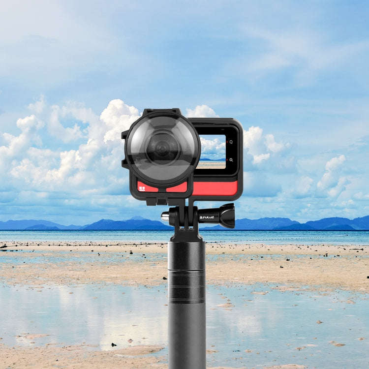 PULUZ Plastic Frame Case with Lens Guard for Insta360 One RS 360 Edition(Black)