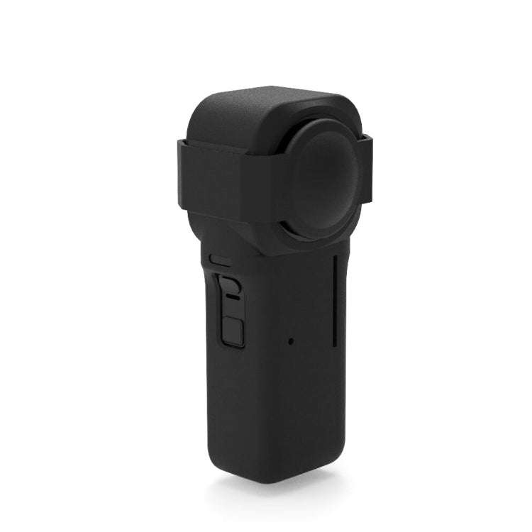 PULUZ Silicone Protective Case with Lens Cover for Insta360 One RS 1-Inch 360 Edition(Black)