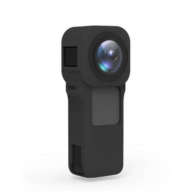 PULUZ Silicone Protective Case with Lens Cover for Insta360 One RS 1-Inch 360 Edition(Black)