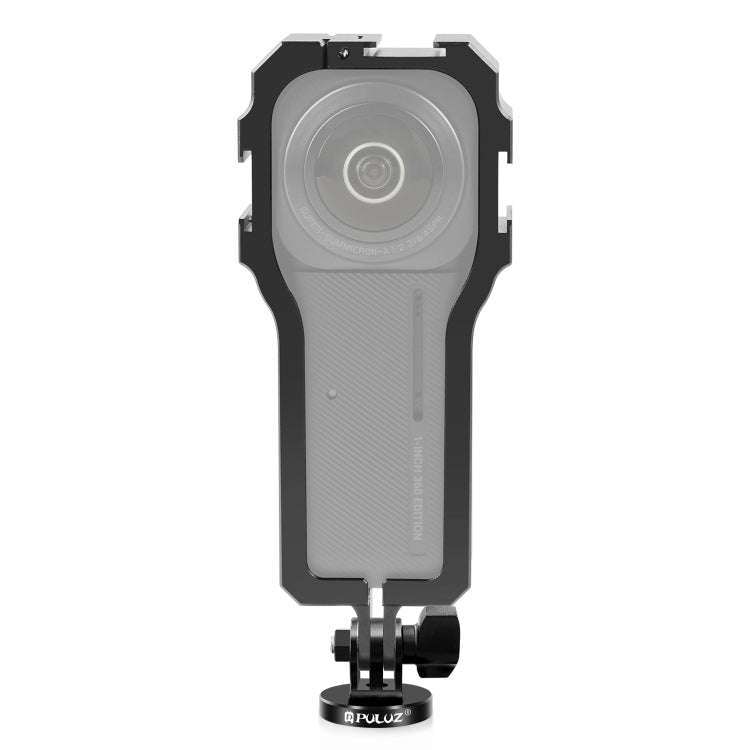 PULUZ Protective Cage Rig Housing Frame with Cold Shoe for Insta360 ONE RS 1-Inch 360 Edition(Black)