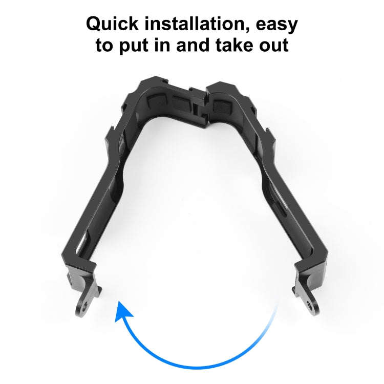 PULUZ Protective Cage Rig Housing Frame with Cold Shoe for Insta360 ONE RS 1-Inch 360 Edition(Black)