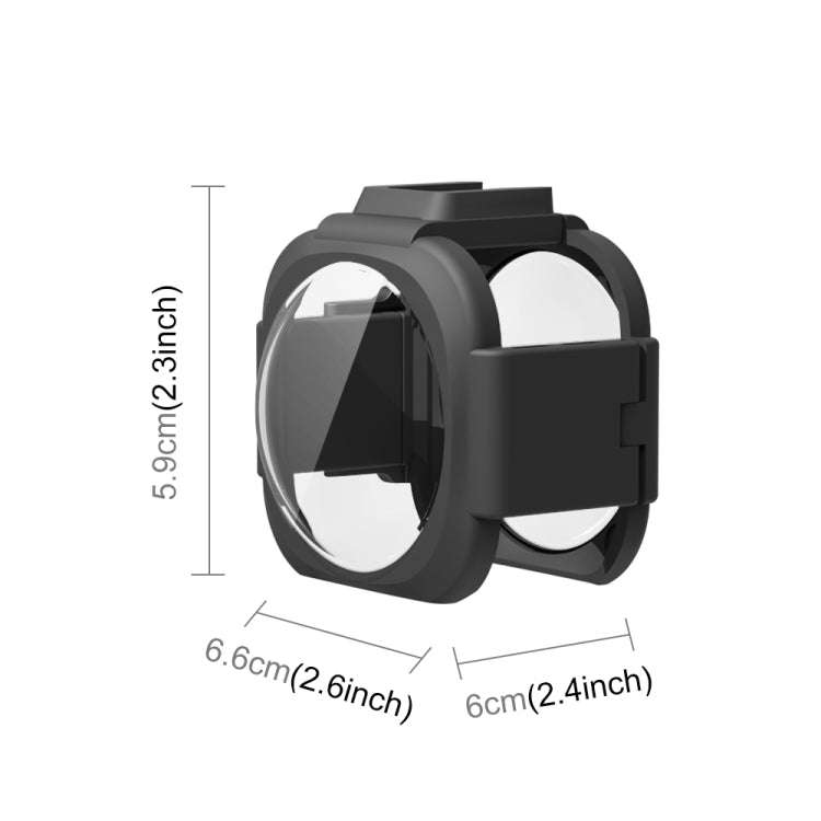 PULUZ Lens Guard Protective Cover for Insta360 ONE RS 1-Inch 360 Edition(Black)