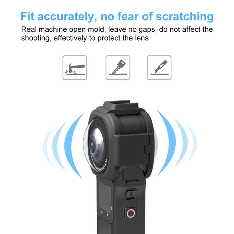 PULUZ Lens Guard Protective Cover for Insta360 ONE RS 1-Inch 360 Edition(Black)