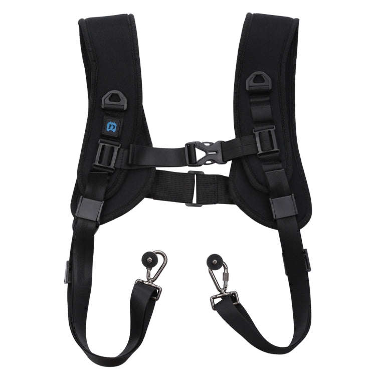 PULUZ Quick Release Double Shoulder Harness Soft Pad Decompression Foam Strap Belt for DSLR Digit...