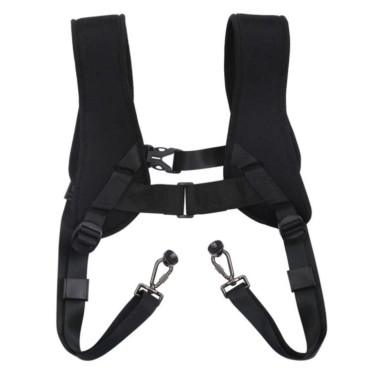 PULUZ Quick Release Double Shoulder Harness Soft Pad Decompression Foam Strap Belt for DSLR Digit...