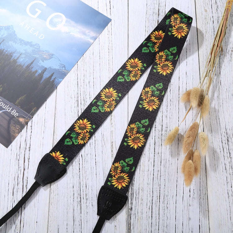 PULUZ Retro Ethnic Style Multi-color Series Sunflower Shoulder Neck Strap Camera Strap for SLR / ...