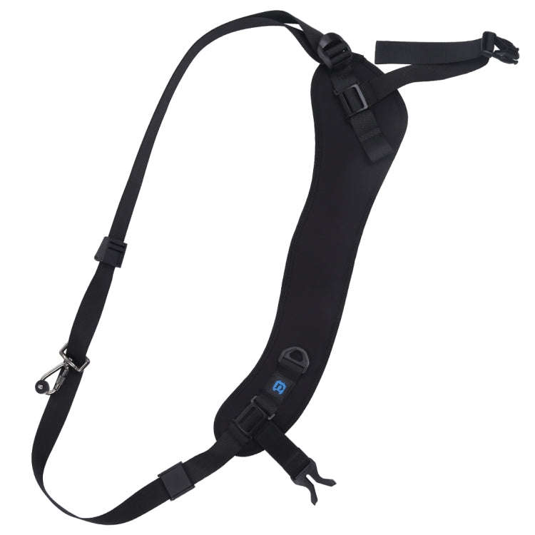 PULUZ Quick Release Anti-Slip Soft Pad Nylon Breathable Curved Camera Strap with Metal Hook for S...