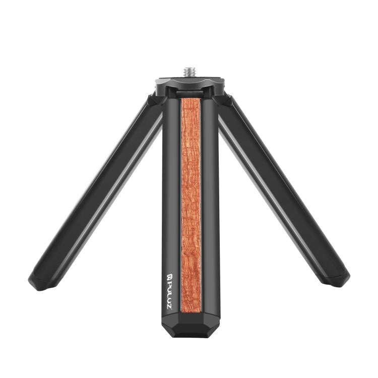 PULUZ Inlaid Wood Desktop Vlogging Live Tripod Holder (Black)
