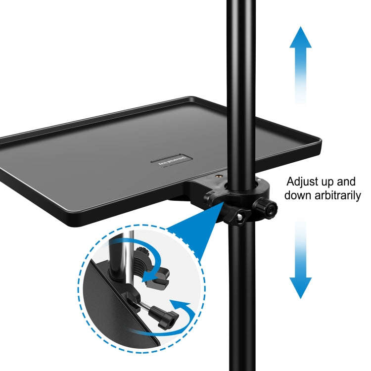 PULUZ Upgrade Version Live Tripod Sound Card Tray, Size: 27 x 20.6cm (Black)