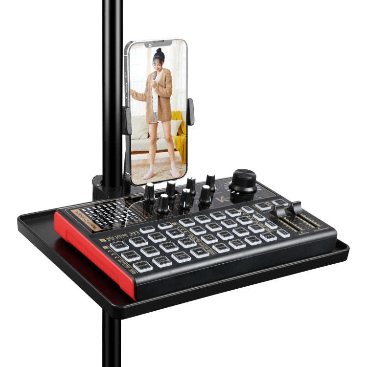 PULUZ Upgrade Version Live Tripod Sound Card Tray, Size: 27 x 20.6cm (Black)