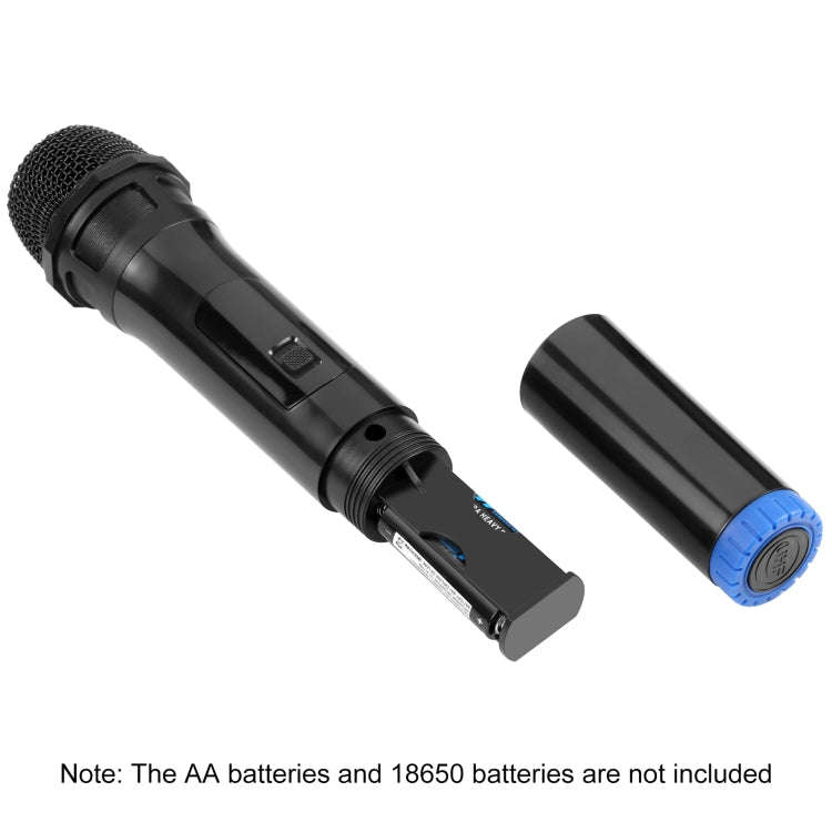 PULUZ UHF Wireless Dynamic Microphone with LED Display(Black)
