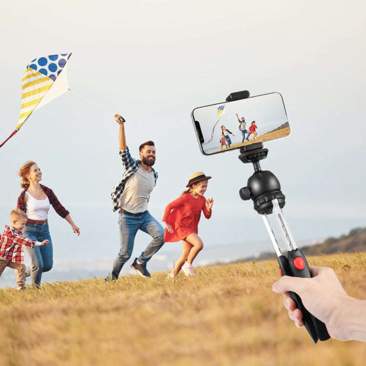 PULUZ Mini VLOG Live Stabilizer Stand Tripod with Phone Clamp for Smartphones (Red)