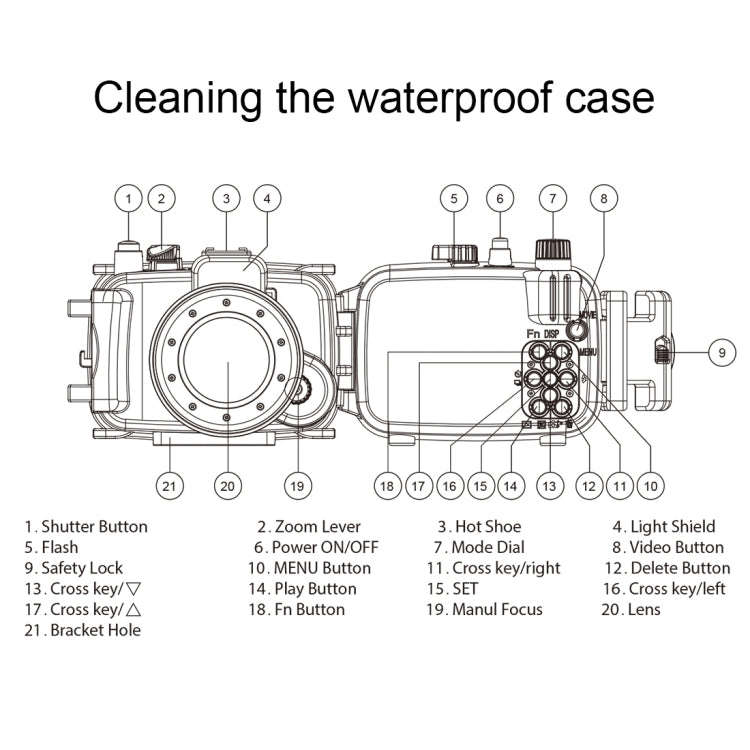 PULUZ 40m Underwater Depth Diving Case Waterproof Camera Housing for Sony RX100 IV(Black)