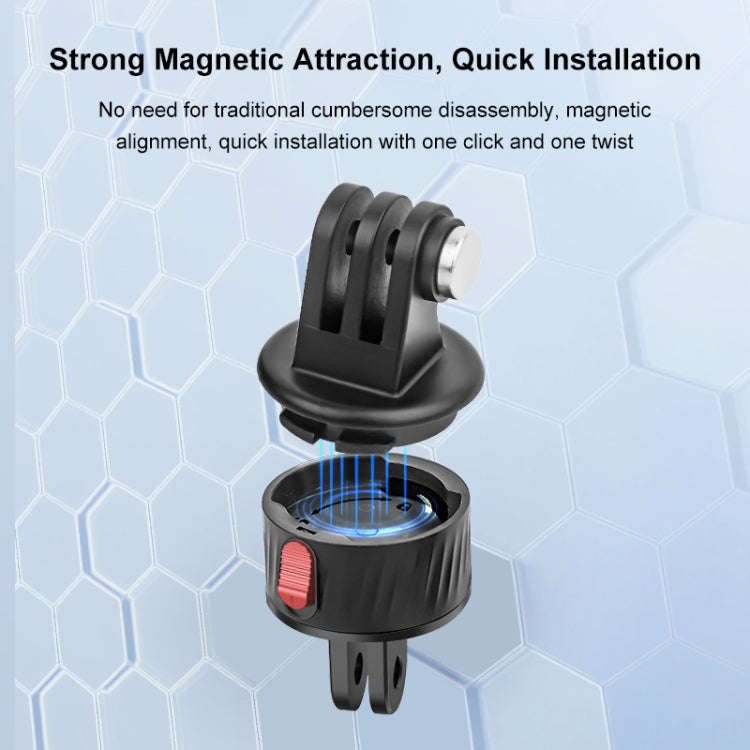 PULUZ Action Camera Magnetic Base Adapter (Black)