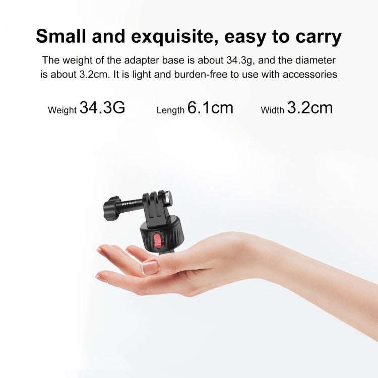PULUZ Action Camera Magnetic Base Adapter (Black)