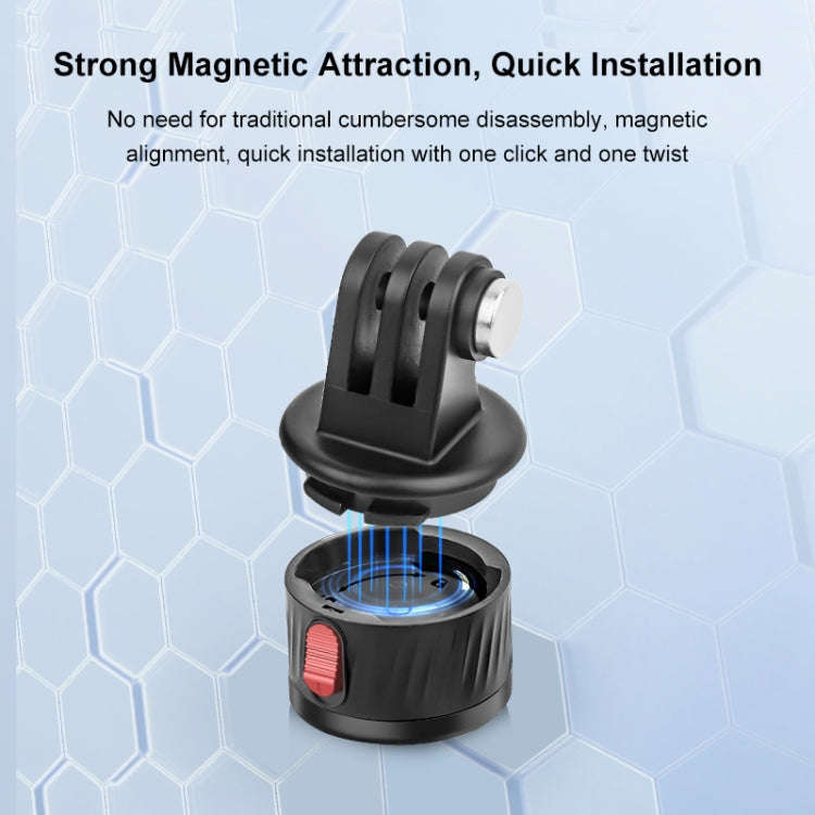 PULUZ Action Camera 1/4 inch Magnetic Base Adapter (Black)