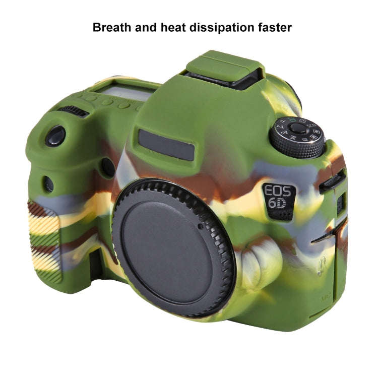 PULUZ Soft Silicone Protective Case for Canon EOS 6D(Camouflage)