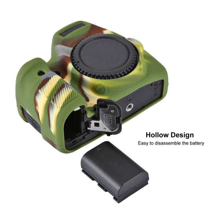 PULUZ Soft Silicone Protective Case for Canon EOS 6D(Camouflage)