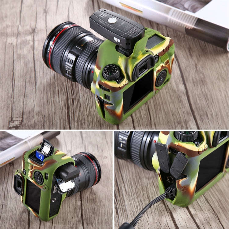 PULUZ Soft Silicone Protective Case for Canon EOS 6D(Camouflage)