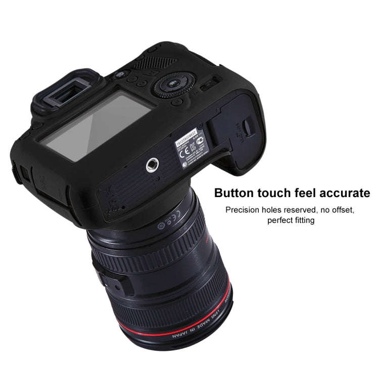 PULUZ Soft Silicone Protective Case for Canon EOS 6D(Black)