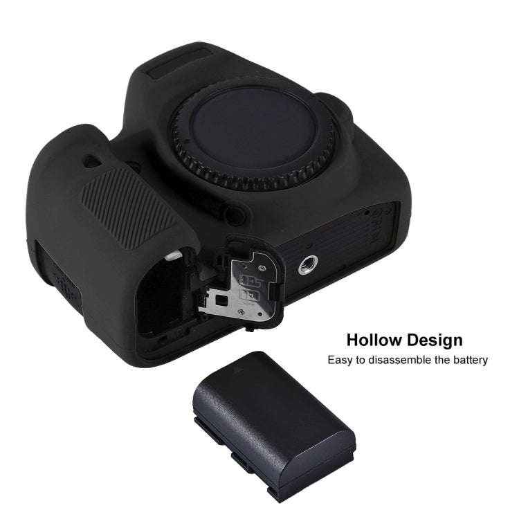 PULUZ Soft Silicone Protective Case for Canon EOS 6D(Black)