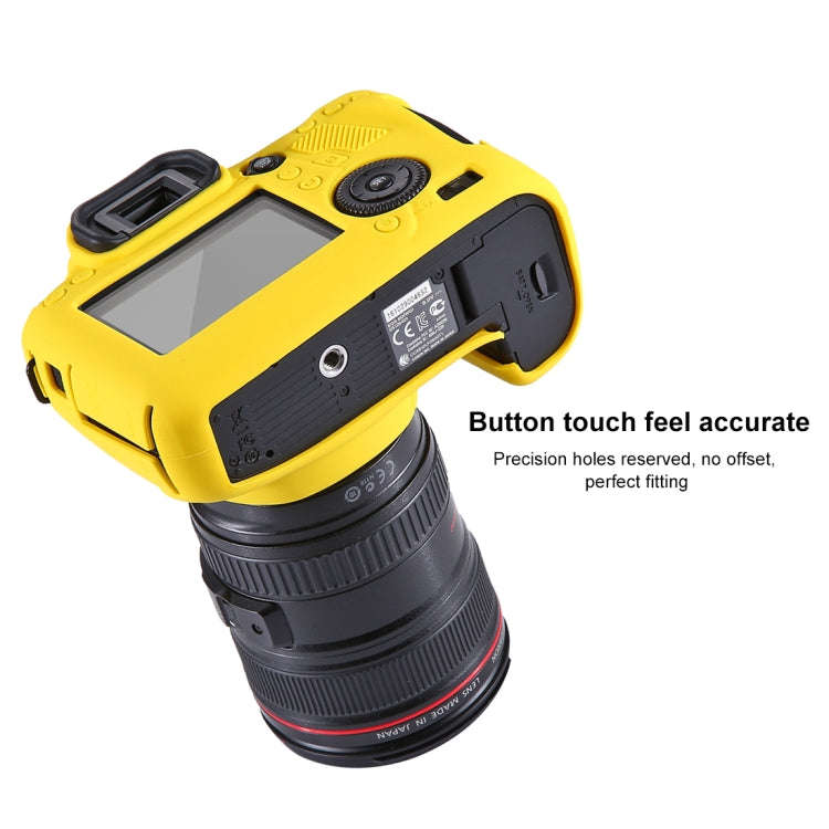 PULUZ Soft Silicone Protective Case for Canon EOS 6D(Yellow)
